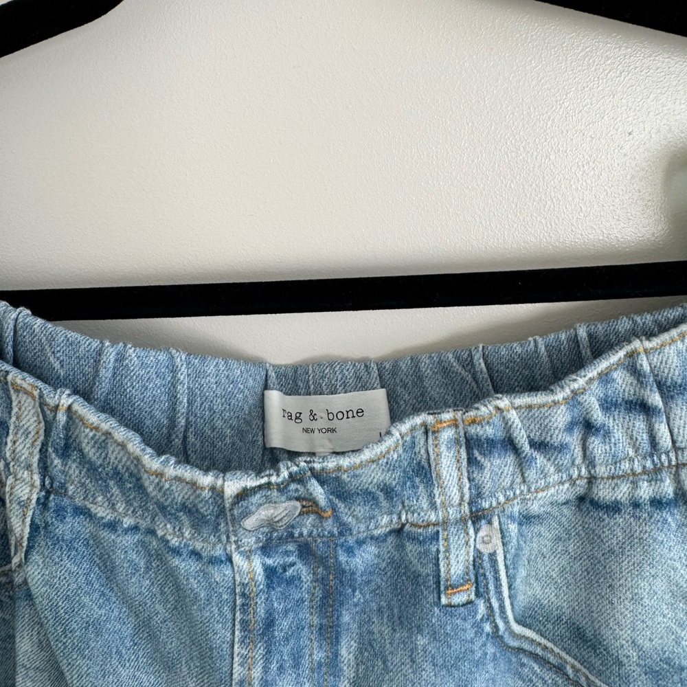 rag & bone Faux Jean denim cotton Shorts - Picture 3 of 5